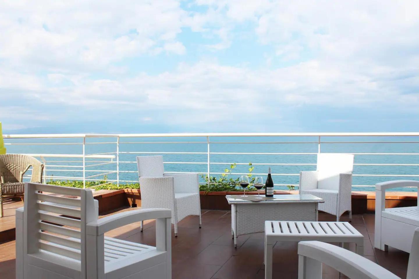 Terrazza Sul Mare Villa Agnone Bagni Esterno foto
