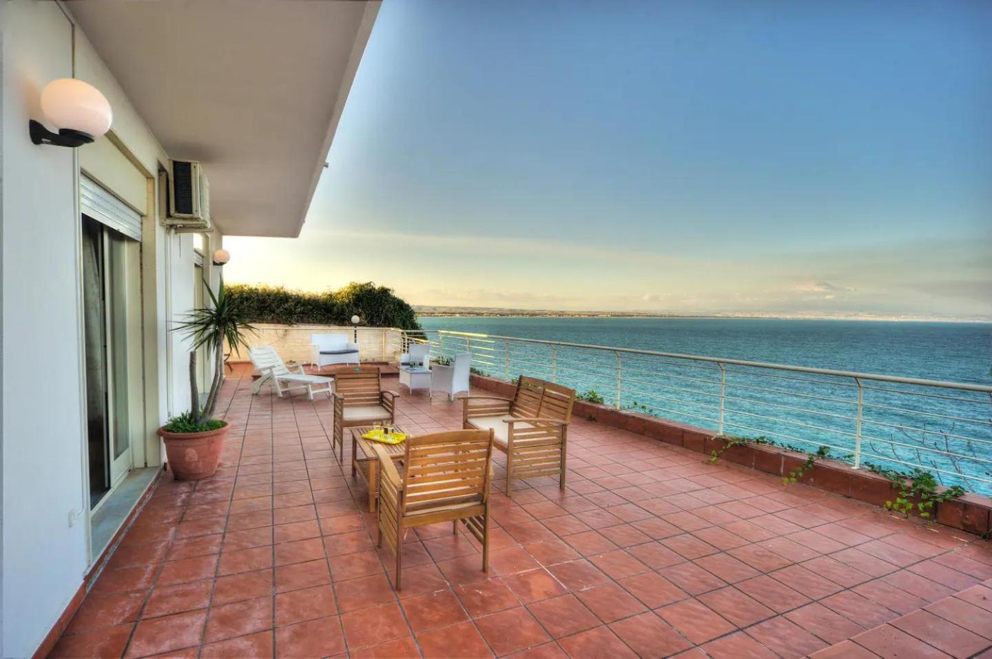 Terrazza Sul Mare Villa Agnone Bagni Esterno foto
