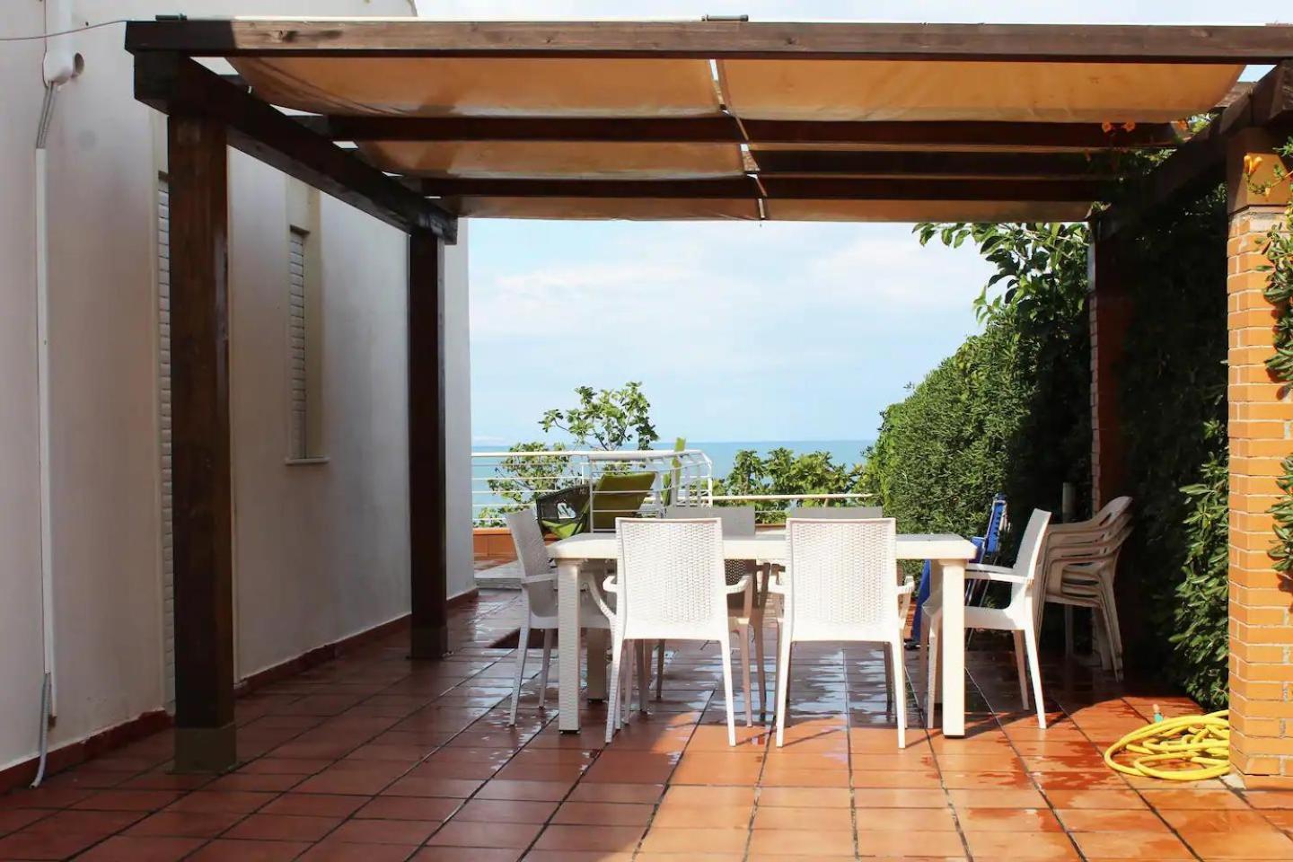 Terrazza Sul Mare Villa Agnone Bagni Esterno foto