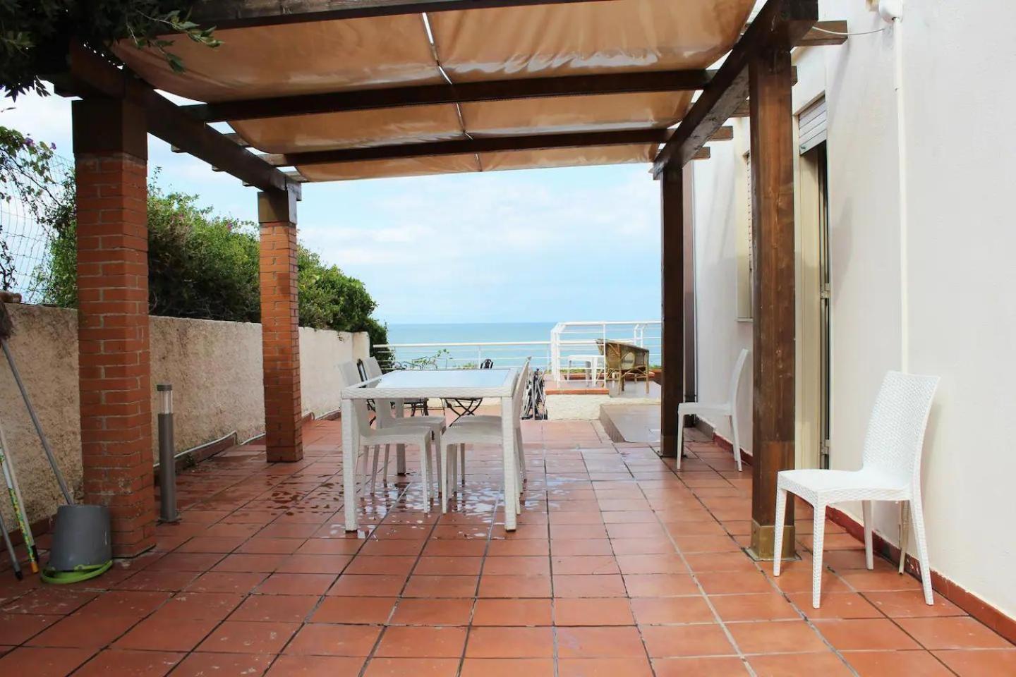 Terrazza Sul Mare Villa Agnone Bagni Esterno foto